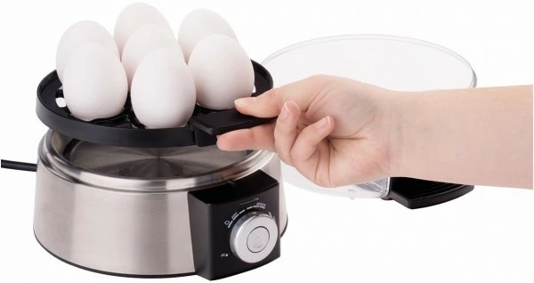 Cloer 6070 Eierkocher Edelstahl/schwarz 5 Cloer 6070 Eierkocher Edelstahl/schwarz – Bild 5