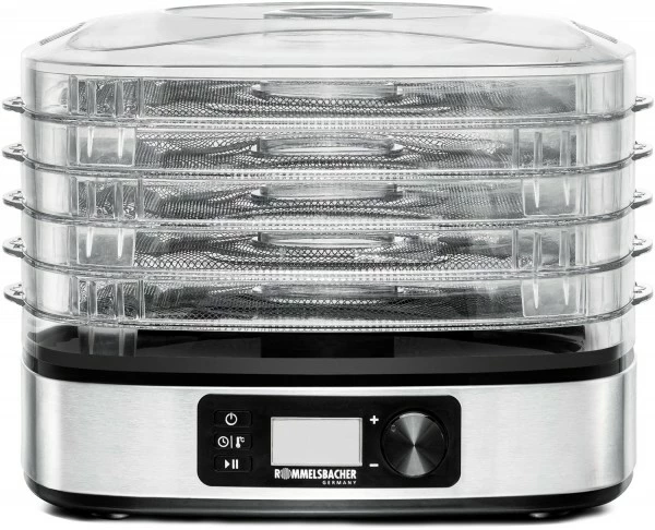 Dampfgarer & Reiskocher Rommelsbacher DA 350 Dörrautomat Edelstahl/schwarz 1 Dampfgarer & Reiskocher Rommelsbacher DA 350 Dörrautomat Edelstahl/schwarz