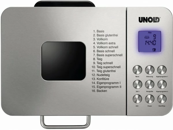 Brotbackautomaten Unold 68456 Backmeister Edel Brotbackautomat Edelstahl 5 Brotbackautomaten Unold 68456 Backmeister Edel Brotbackautomat Edelstahl – Bild 5