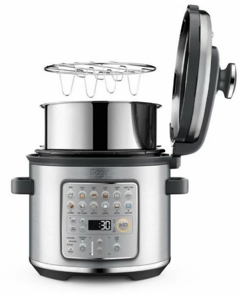 Dampfgarer & Reiskocher Sage The Fast Slow Go Multikocher Edelstahl 3 Dampfgarer & Reiskocher Sage The Fast Slow Go Multikocher Edelstahl – Bild 3