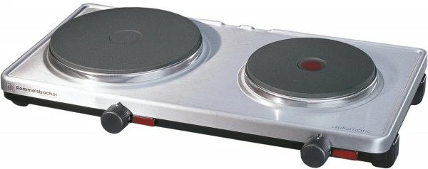 Geschirr- Und Kochplattenwärmer Rommelsbacher AK 3099/E Doppelkochplatte Edelstahl 1 Geschirr- Und Kochplattenwärmer Rommelsbacher AK 3099/E Doppelkochplatte Edelstahl