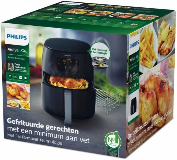 Fritteusen Philips HD9651/90 Airfryer XXL Heißluft-Fritteuse Schwarz 5 Fritteusen Philips HD9651/90 Airfryer XXL Heißluft-Fritteuse Schwarz – Bild 5