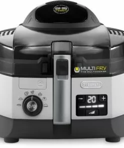 Fritteusen DeLonghi FH 1394/1 Multifry Extra Chef Heißluft-Fritteuse Schwarz/weiss