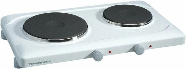 Geschirr- Und Kochplattenwärmer Rommelsbacher THL 2597 Doppelkochplatte Weiß 1 Geschirr- Und Kochplattenwärmer Rommelsbacher THL 2597 Doppelkochplatte Weiß