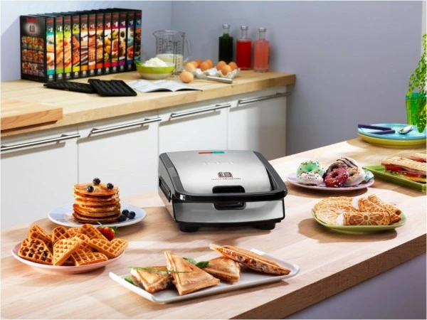Waffelautomaten Tefal SW857D Waffelautomat Edelstahl/schwarz 4 Waffelautomaten Tefal SW857D Waffelautomat Edelstahl/schwarz – Bild 4