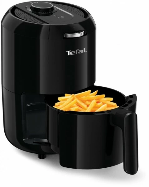 Fritteusen Tefal EY1018 Easy Fry Compact Heißluft-Fritteuse Schwarz 1 Fritteusen Tefal EY1018 Easy Fry Compact Heißluft-Fritteuse Schwarz