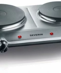 Geschirr- Und Kochplattenwärmer Severin DK 1014 Doppelkochplatte Edelstahl Gebürstet