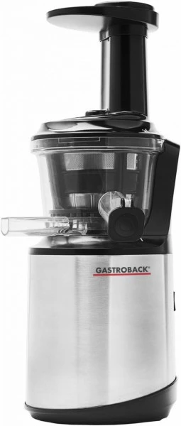 Entsafter & Zitruspressen Gastroback Slow Juicer Advanced Vital 40145 Entsafter Edelstahl/schwarz 1 Entsafter & Zitruspressen Gastroback Slow Juicer Advanced Vital 40145 Entsafter Edelstahl/schwarz