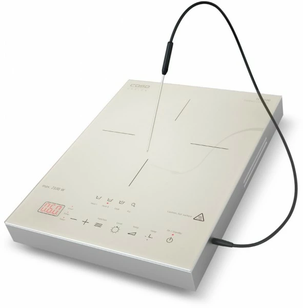 Geschirr- Und Kochplattenwärmer Caso TC2100 Thermo Control Induktionskochplatte Silber 1 Geschirr- Und Kochplattenwärmer Caso TC2100 Thermo Control Induktionskochplatte Silber