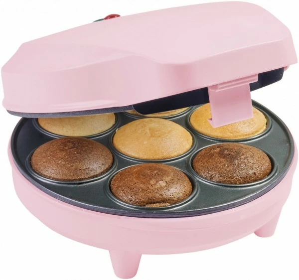 Waffelautomaten Bestron ACC217P Cupcake Maker Hellrosa 1 Waffelautomaten Bestron ACC217P Cupcake Maker Hellrosa
