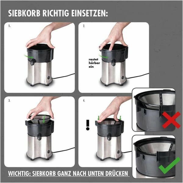 Entsafter & Zitruspressen Gastroback Vital Juicer Pro Entsafter Edelstahl 4 Entsafter & Zitruspressen Gastroback Vital Juicer Pro Entsafter Edelstahl – Bild 4