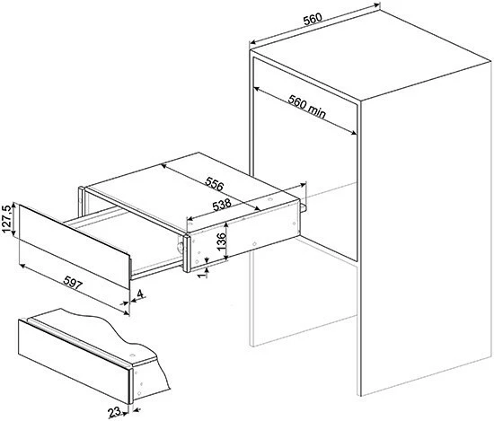 Geschirr- Und Kochplattenwärmer Smeg CPR615NR Speisen-/Geschirrwärmer Schwarz/kupfer 2 Geschirr- Und Kochplattenwärmer Smeg CPR615NR Speisen-/Geschirrwärmer Schwarz/kupfer – Bild 2
