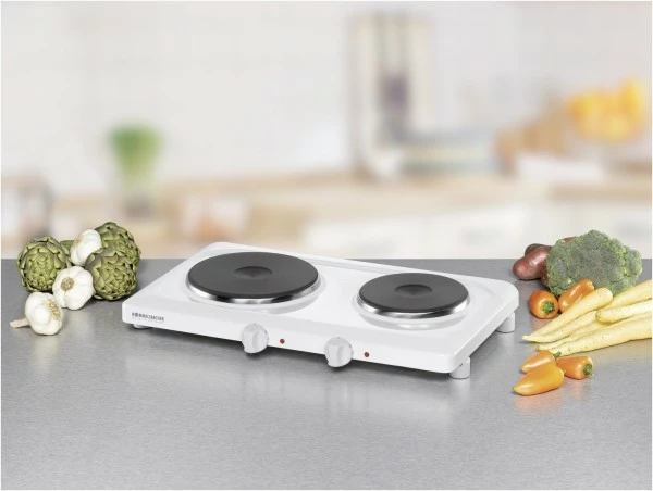 Geschirr- Und Kochplattenwärmer Rommelsbacher THL 2597 Doppelkochplatte Weiß 2 Geschirr- Und Kochplattenwärmer Rommelsbacher THL 2597 Doppelkochplatte Weiß – Bild 2