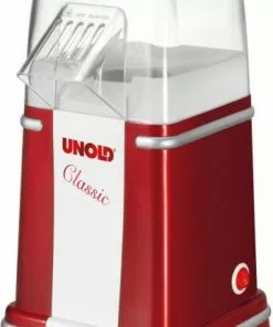 Popcorn, Schokolade & Co. Unold 48525 Popcornmaker Classic Popcorn-Maschine Rotmetallic/silber
