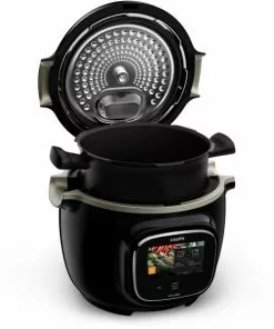 Dampfgarer & Reiskocher Krups CZ9128 Cook4Me Touch WIFI Multikocher Schwarz