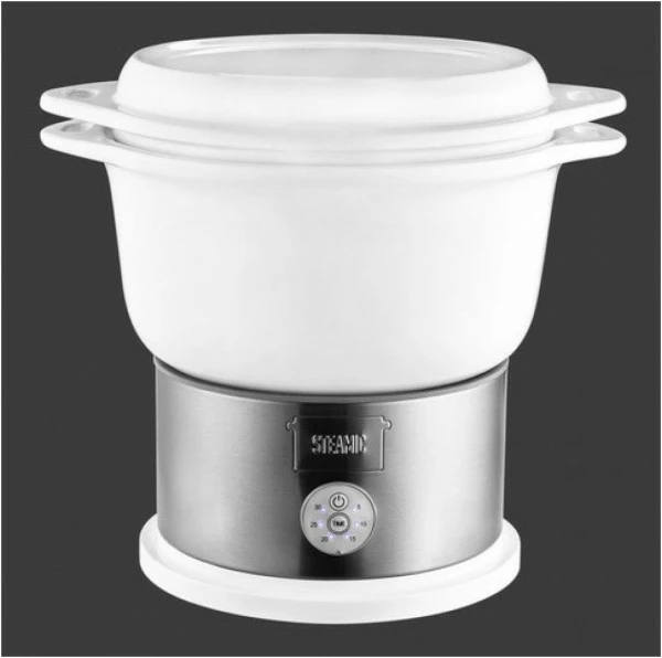 Dampfgarer & Reiskocher Kalorik TKG DG 1002 'STEAMIC' Dampfgarer Weiß/silber 1 Dampfgarer & Reiskocher Kalorik TKG DG 1002 'STEAMIC' Dampfgarer Weiß/silber