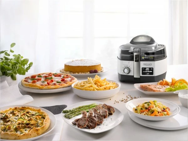 Fritteusen DeLonghi FH 1396/1 Multifry Extra Chef Plus Heißluft-Fritteuse Anthrazit/weiß 4 Fritteusen DeLonghi FH 1396/1 Multifry Extra Chef Plus Heißluft-Fritteuse Anthrazit/weiß – Bild 4