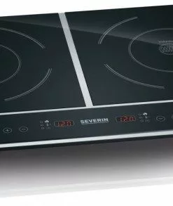 Geschirr- Und Kochplattenwärmer Severin DK 1031 Doppel-Induktionskochplatte Schwarz