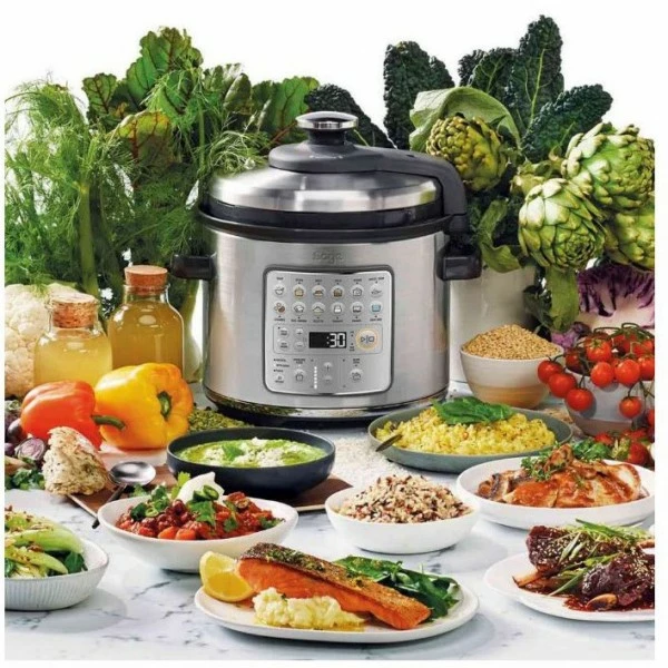 Dampfgarer & Reiskocher Sage The Fast Slow Go Multikocher Edelstahl 2 Dampfgarer & Reiskocher Sage The Fast Slow Go Multikocher Edelstahl – Bild 2