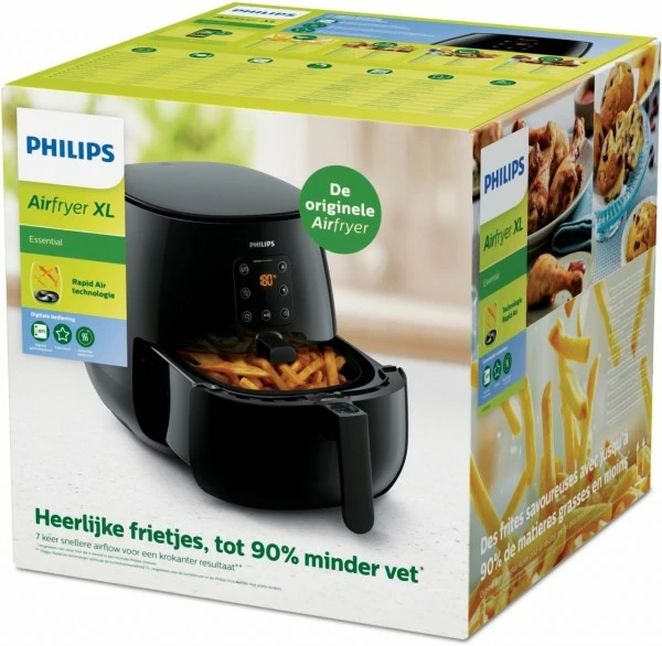 Fritteusen Philips HD9263/90 Airfryer XL Essential Heißluft-Fritteuse Schwarz 5 Fritteusen Philips HD9263/90 Airfryer XL Essential Heißluft-Fritteuse Schwarz – Bild 5