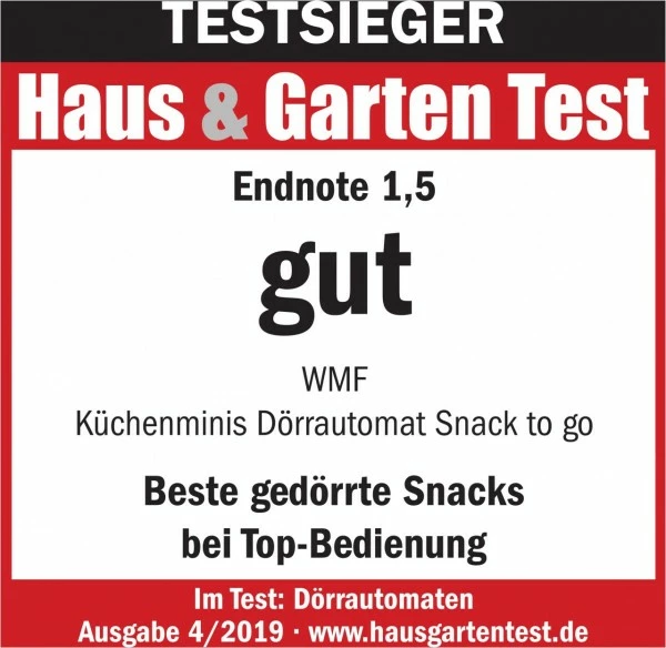 Dampfgarer & Reiskocher WMF KÜCHENminis Dörrautomat Snack To Go Dörrautomat Cromargan Matt 6 Dampfgarer & Reiskocher WMF KÜCHENminis Dörrautomat Snack To Go Dörrautomat Cromargan Matt – Bild 6