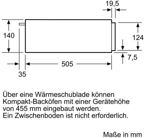 Geschirr- Und Kochplattenwärmer Siemens BI510CNR0 Wärmeschublade Edelstahl/schwarz 5 Geschirr- Und Kochplattenwärmer Siemens BI510CNR0 Wärmeschublade Edelstahl/schwarz – Bild 5