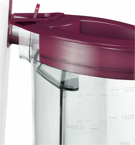 Entsafter & Zitruspressen Bosch MES25C0 Entsafter Weiß/cherry Cassis 2 Entsafter & Zitruspressen Bosch MES25C0 Entsafter Weiß/cherry Cassis – Bild 2