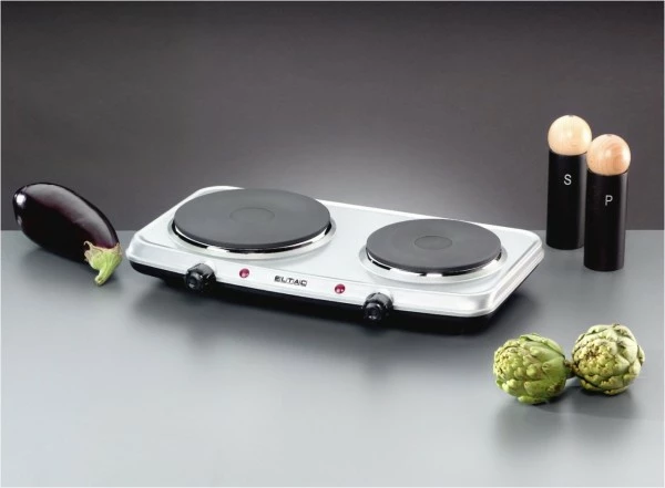 Geschirr- Und Kochplattenwärmer Eltac DK 28 Doppelkochplatte Silber 2 Geschirr- Und Kochplattenwärmer Eltac DK 28 Doppelkochplatte Silber – Bild 2