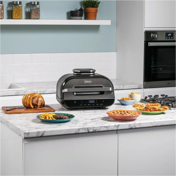 Fritteusen NINJA AG551EU Foodi Grill Max Heißluft-Fritteuse Grau/silber 2 Fritteusen NINJA AG551EU Foodi Grill Max Heißluft-Fritteuse Grau/silber – Bild 2