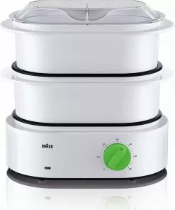 Dampfgarer & Reiskocher Braun FS 3000 Tribute Collection Dampfgarer Weiß/grün