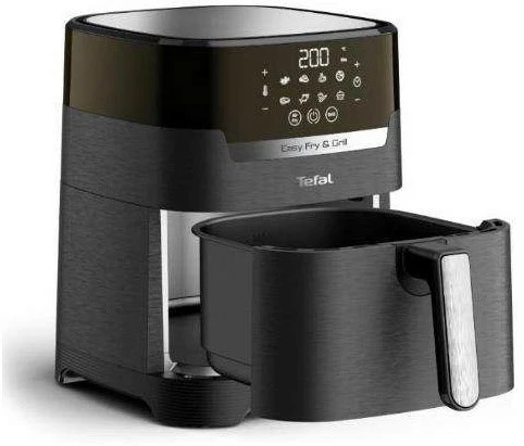 Fritteusen Tefal EY5058 Easy Fry& Grill XL Precision Heißluft-Fritteuse Schwarz 2 Fritteusen Tefal EY5058 Easy Fry& Grill XL Precision Heißluft-Fritteuse Schwarz – Bild 2