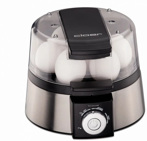 Cloer 6070 Eierkocher Edelstahl/schwarz 1 Cloer 6070 Eierkocher Edelstahl/schwarz