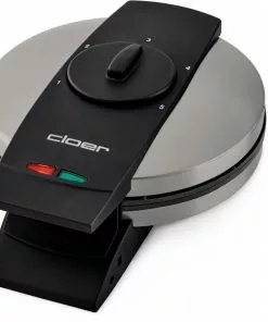 Waffelautomaten Cloer 1639 SR Waffelautomat Edelstahl Schwarz