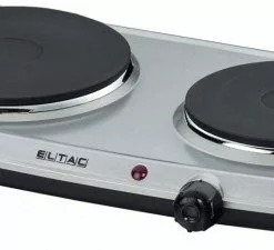 Geschirr- Und Kochplattenwärmer Eltac DK 28 Doppelkochplatte Silber