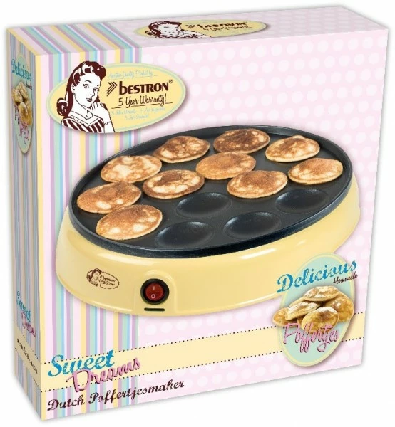 Crepes-Maker Bestron APFM700SD Poffertjes Maker Vanille 6 Crepes-Maker Bestron APFM700SD Poffertjes Maker Vanille – Bild 6