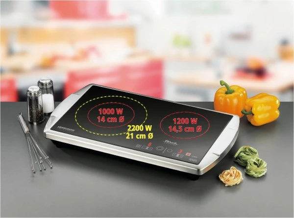 Geschirr- Und Kochplattenwärmer Rommelsbacher CT 3403/TC Doppelkochplatte Edelstahl 5 Geschirr- Und Kochplattenwärmer Rommelsbacher CT 3403/TC Doppelkochplatte Edelstahl – Bild 5