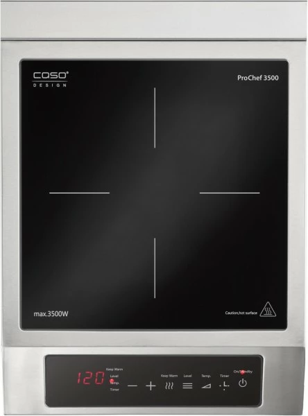 Geschirr- Und Kochplattenwärmer Caso ProChef 3500 Induktionskochplatte Edelstahl 2 Geschirr- Und Kochplattenwärmer Caso ProChef 3500 Induktionskochplatte Edelstahl – Bild 2
