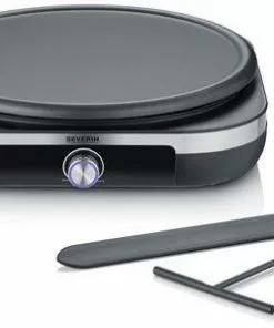 Crepes-Maker Severin CM 2199 Crepesmaker Edelstahl-gebürstet/schwarz