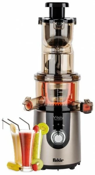 Entsafter & Zitruspressen Fakir Vitaly Slow Juicer Entsafter 9213001 Anthrazit/chrom 3 Entsafter & Zitruspressen Fakir Vitaly Slow Juicer Entsafter 9213001 Anthrazit/chrom – Bild 3
