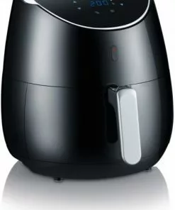 Fritteusen Severin FR 2445 Heißluft-Fritteuse XXL Schwarz/silber-metallic