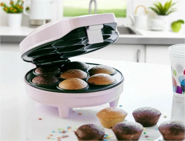 Waffelautomaten Bestron ACC217P Cupcake Maker Hellrosa 4 Waffelautomaten Bestron ACC217P Cupcake Maker Hellrosa – Bild 4