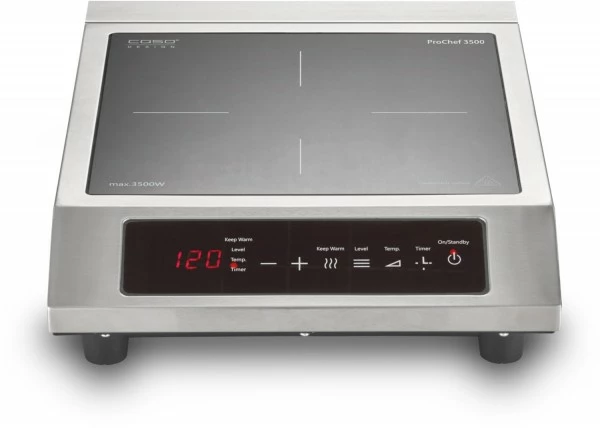 Geschirr- Und Kochplattenwärmer Caso ProChef 3500 Induktionskochplatte Edelstahl 1 Geschirr- Und Kochplattenwärmer Caso ProChef 3500 Induktionskochplatte Edelstahl