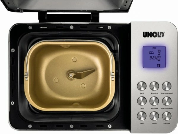 Brotbackautomaten Unold 68456 Backmeister Edel Brotbackautomat Edelstahl 3 Brotbackautomaten Unold 68456 Backmeister Edel Brotbackautomat Edelstahl – Bild 3