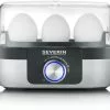 Severin EK 3163 Eierkocher Edelstahl-gebürstet/schwarz