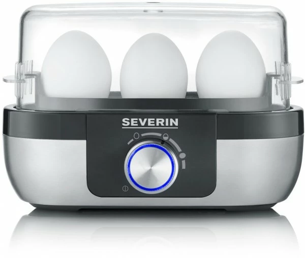 Severin EK 3163 Eierkocher Edelstahl-gebürstet/schwarz 1 Severin EK 3163 Eierkocher Edelstahl-gebürstet/schwarz