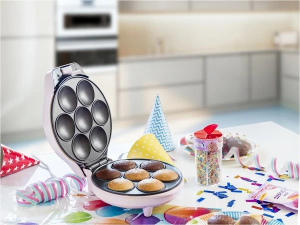 Waffelautomaten Bestron ACC217P Cupcake Maker Hellrosa 3 Waffelautomaten Bestron ACC217P Cupcake Maker Hellrosa – Bild 3